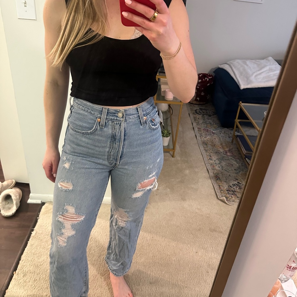Levi’s ribcage straight ankle